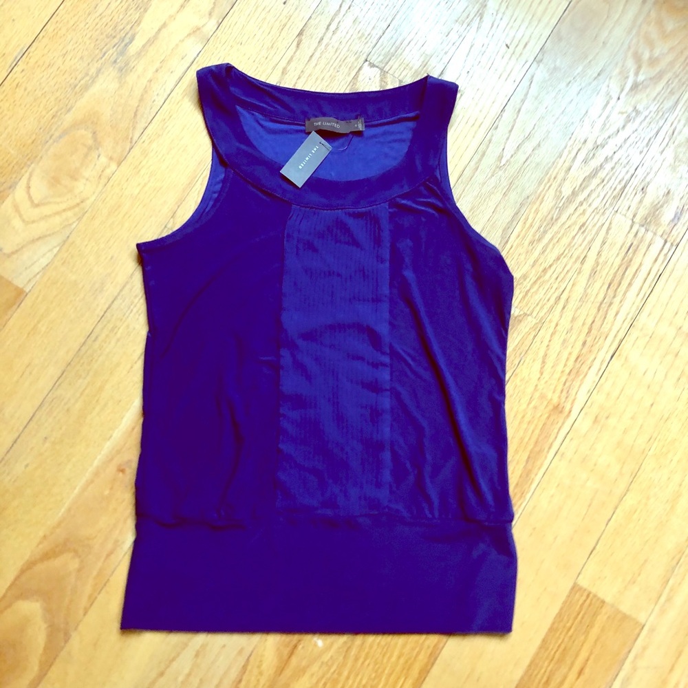 NWT pleat front tank from The Limited. Sz S